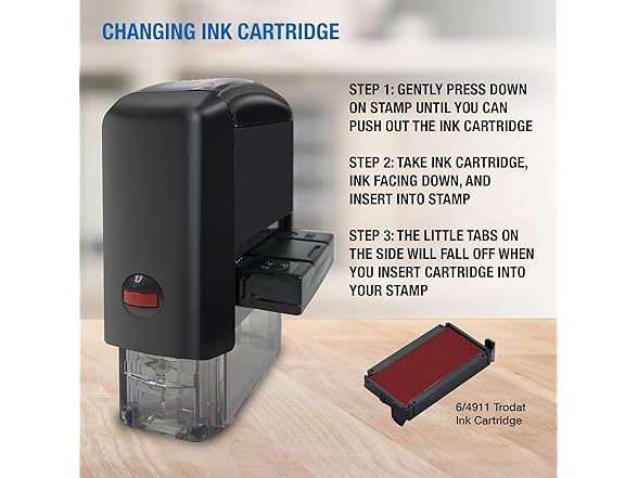 IDEAL Self Inking Stamp - Text: Paid