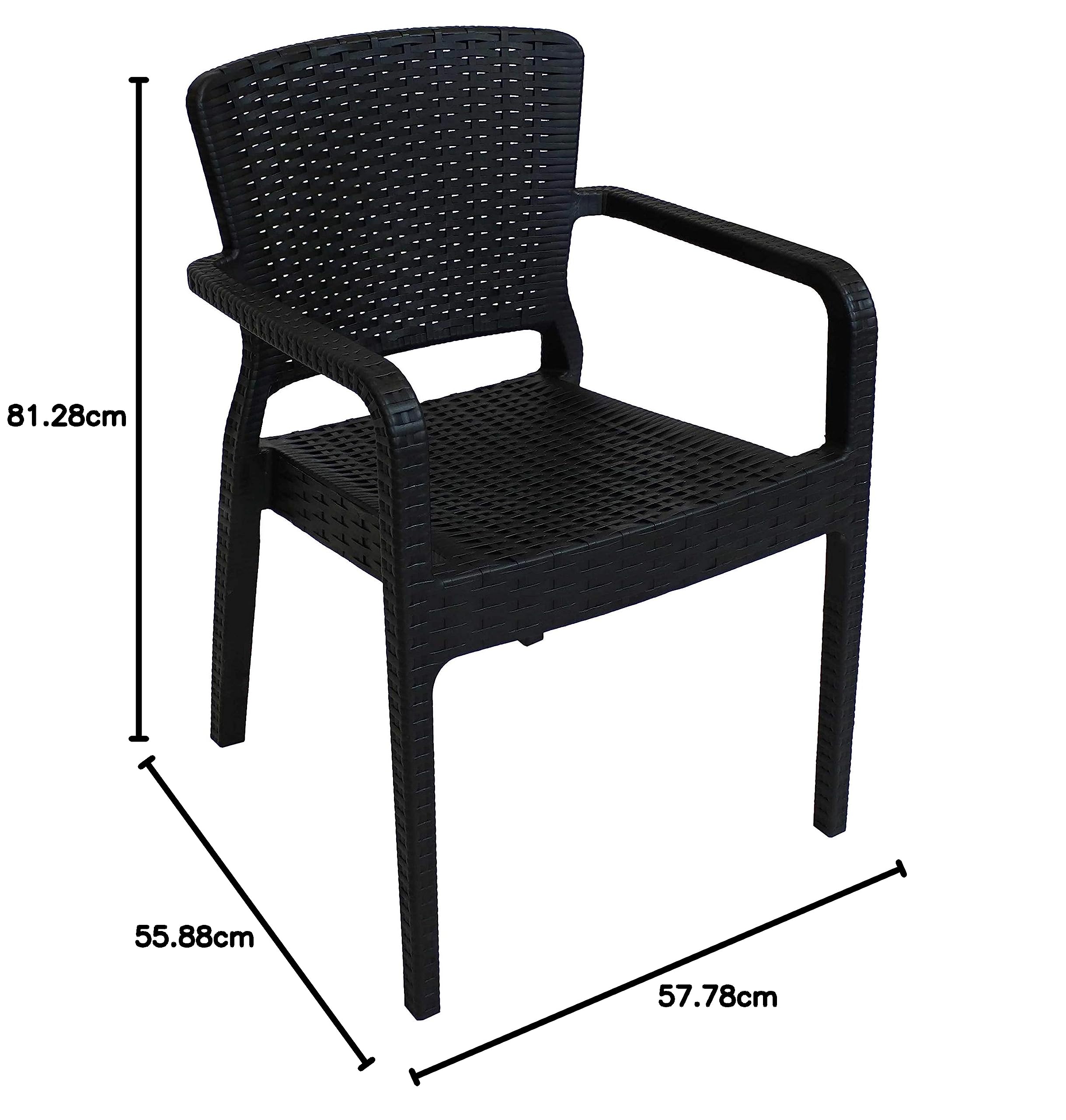 Sunnydaze Decor TLA-767 Segonia Arm Chair Black - Gallery 7