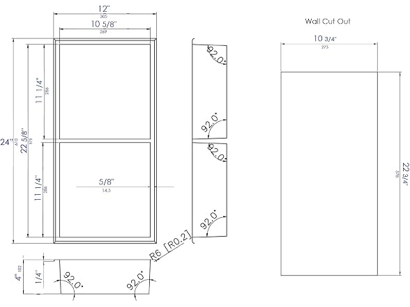 ALFI brand 12 x 24 Polished SS Vertical