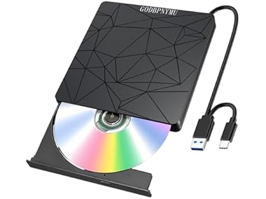 $13.99, Was $25.49, 45% Off! GODBPNYMU External DVD Drive dealfomo