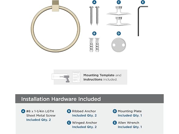 Amerock BH36082BBZ | Golden Champagne Towel Bar