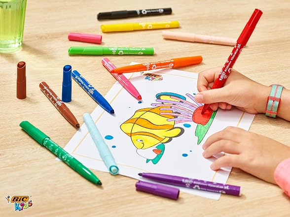 BIC Kids Visa XL Assorted Coulouring Felt Tip