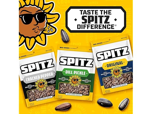 Spitz Pumpkin Seeds, Seasoned, 4 Oz Snack Bag
