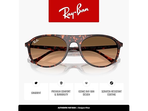 Ray-Ban RB2215F Low Bridge Fit Sunglasses