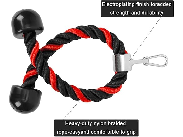 Universal Tricep Rope Pull Down - 28 Inch