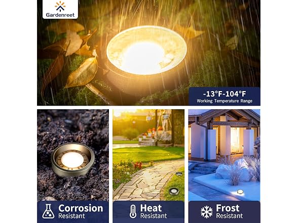 Gardenreet In Ground Well Light - Brass 12V Ip65