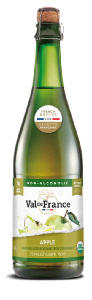 (12pk) Val de France Organic Sparkling Apple Juice, 25.4 fl. oz - Gallery 2