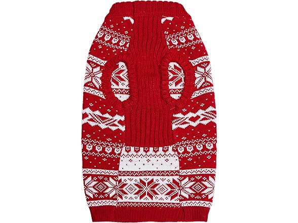 Blueberry Pet Ugly Christmas Snowflake Dog Sweater