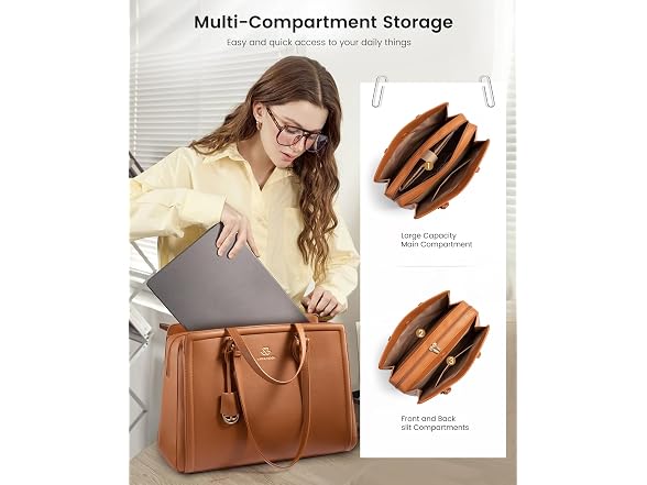 LOVEVOOK 15.6 Inch Laptop Bag for Women