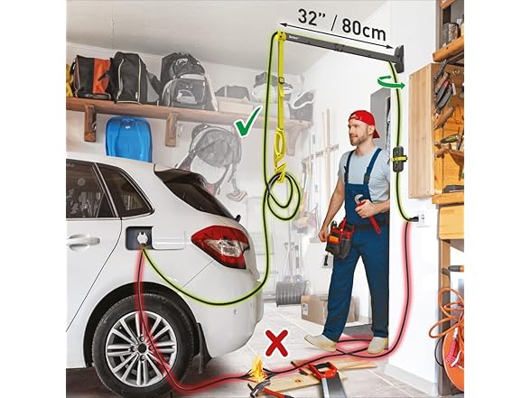 Barkan EV80WM 32" EV Charging Cable Wall Arm