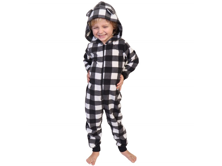 Angelina Unisex-Kids FLEECE Novelty One-Piece Hooded Pajamas