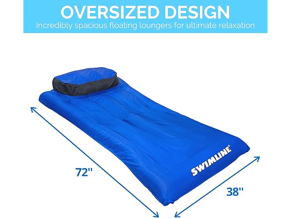 Fabric Covered Pool Float Mattress Lounger - Gallery 5