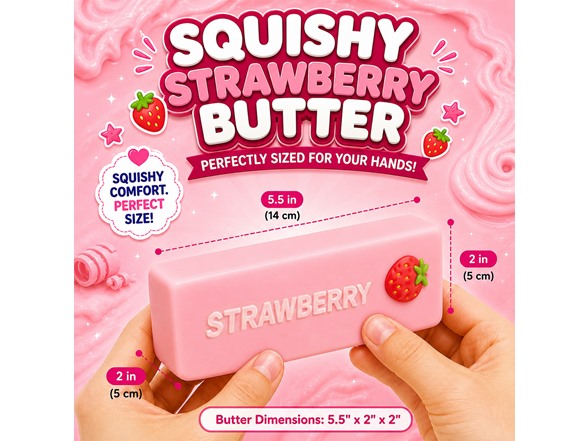Twilight Squishy Sensory Toys Butter Strawberry - Your Choice