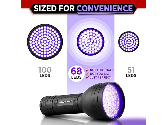 GearLight UV Flashlight Pet Stain Finder