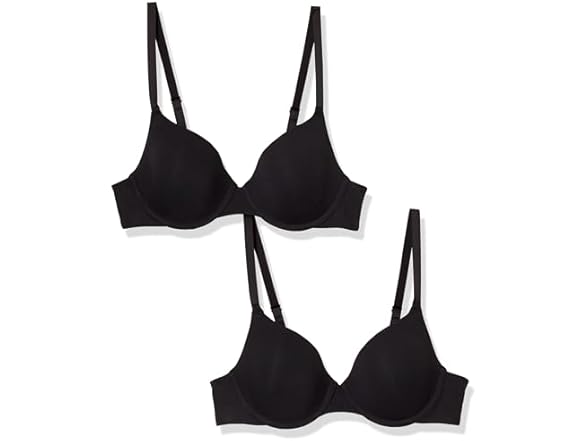 Amazon Essentials Women's Underwire T-Shirt Bras 2 Pk