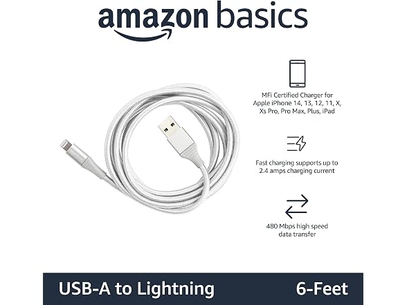 Amazon Basics USB-A to Lightning Cable