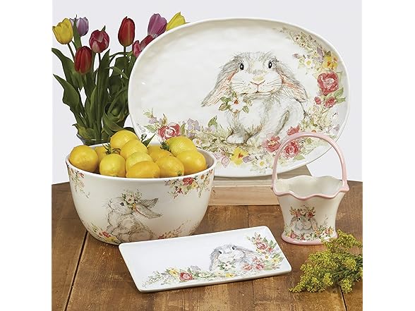 Sweet Bunny Set of 4 3D BUNNY MUGS