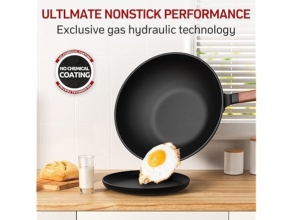 Carbon Steel Wok W/Cover 