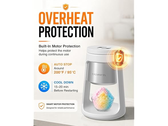 CROWNFUL Shaved Ice Machine