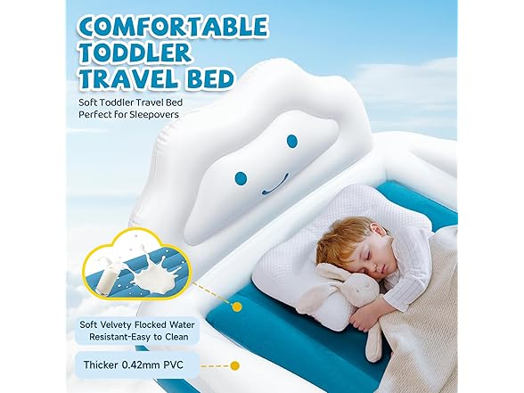 CHERIMOR Inflatable Toddler Travel Bed