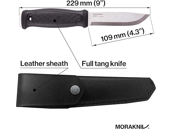 Morakniv Garberg  Knife - Leather Sheath