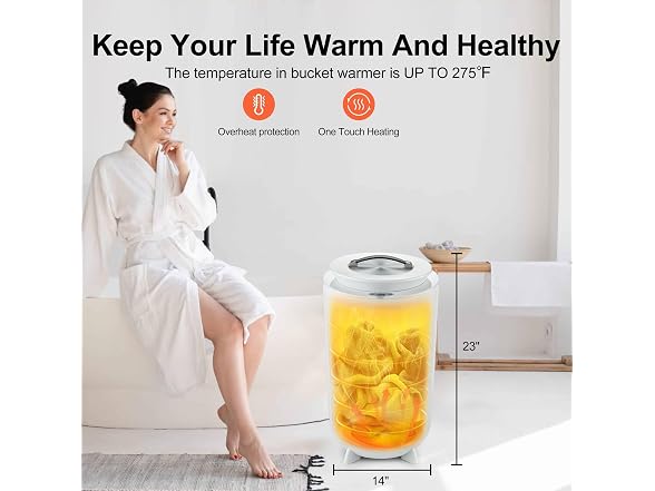 Towel Warmer, for Bath with Aroma Tray, 35L