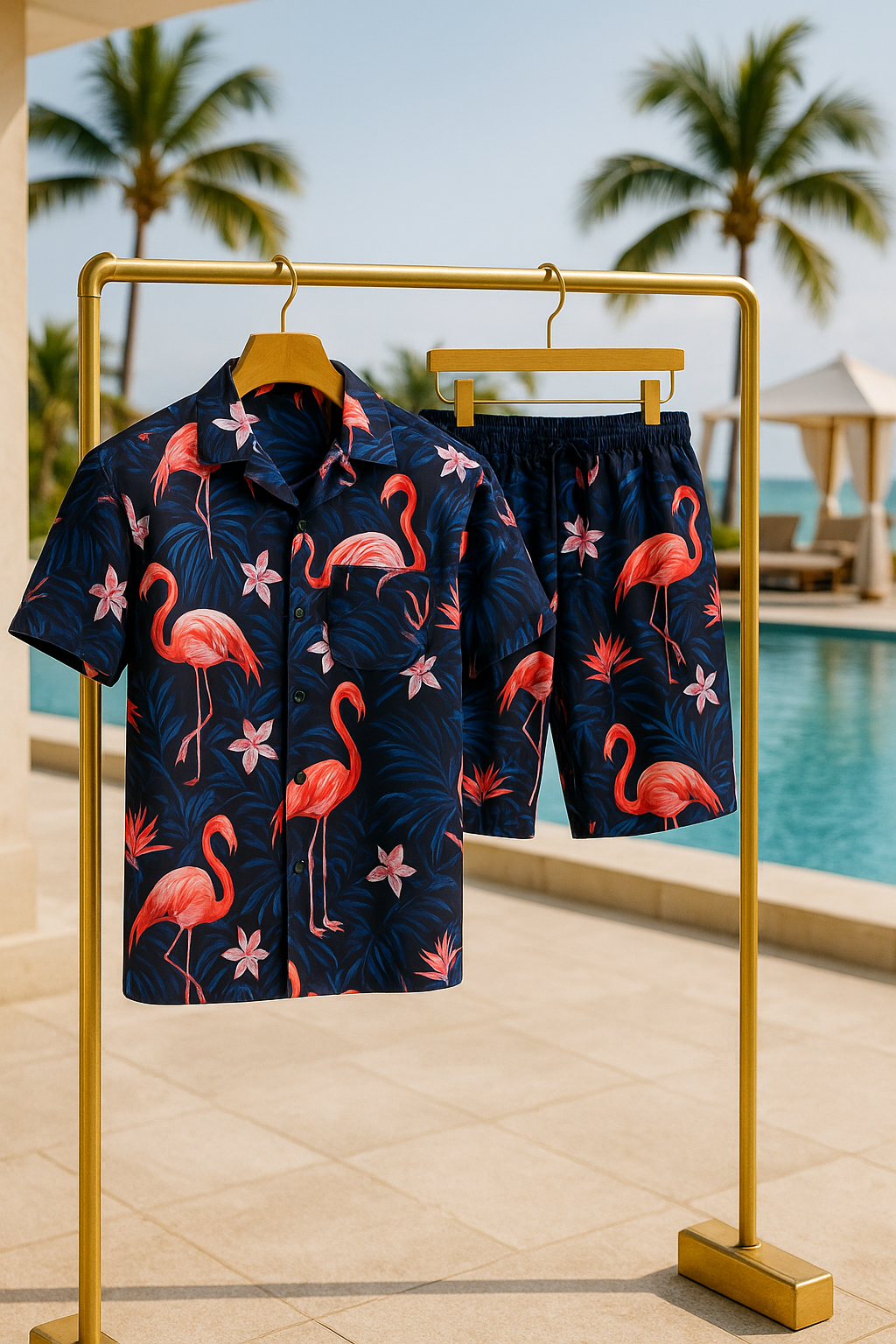 2Pc Mens Top & Bottom Beach Set - Gallery 50