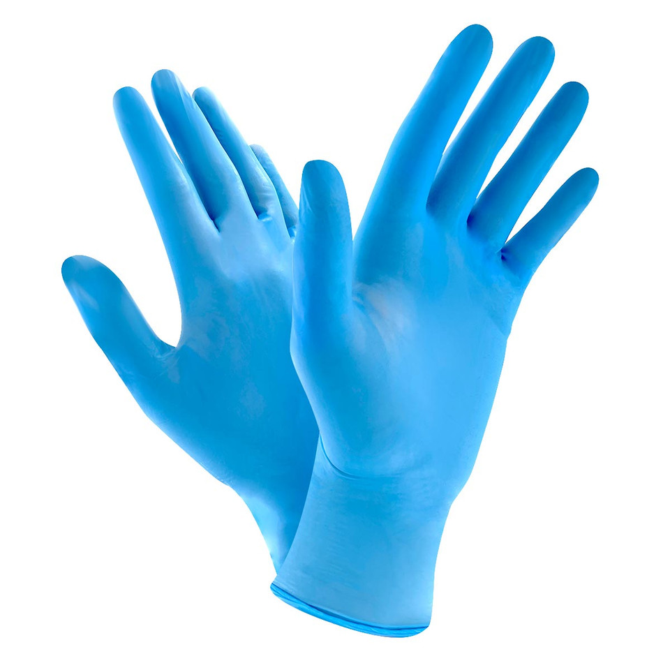 1000ct Blue 4MIL Nitrile Gloves - Gallery 7