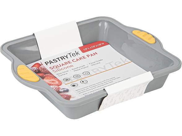 Restaurantware Square Gray Silicone Cake Pan