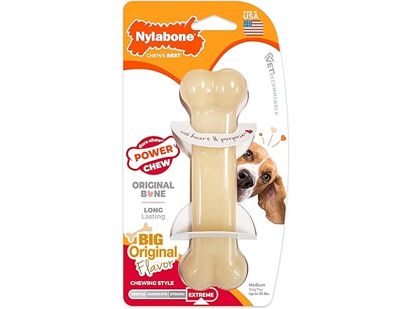 Nylabone Power Chew Original Bone- Medium