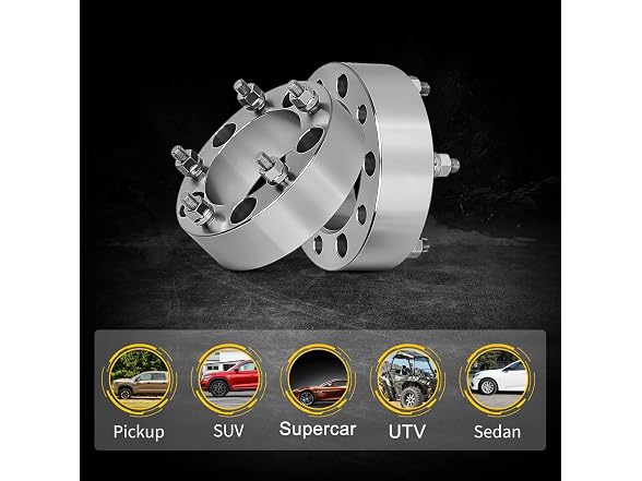 ROADFAR 4Pcs 5 Lug Wheel Adapters 5x5.5 to 5x5 200