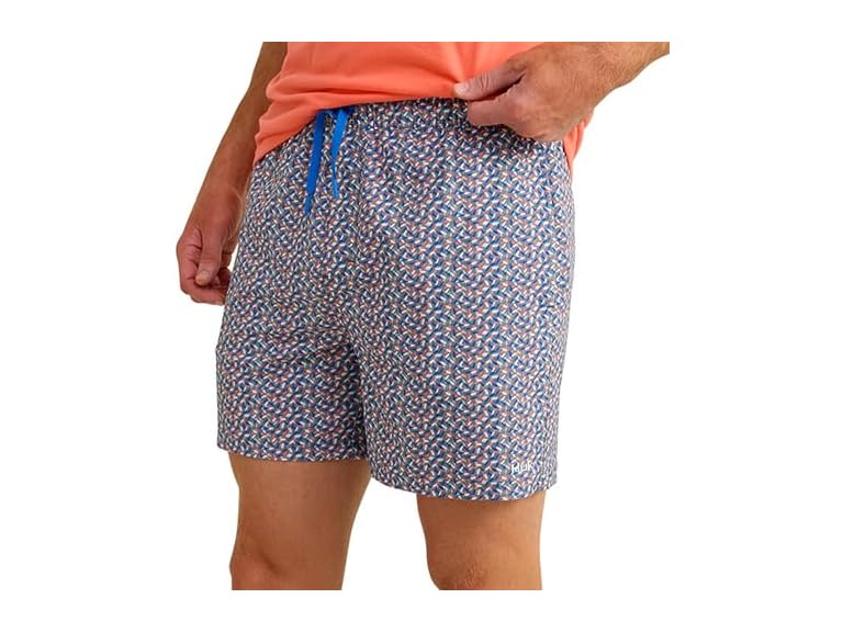 HUK Mens Pursuit Volley Pattern, Quick-Dry Swim Shorts for Men, Night Owl 2.0, Small