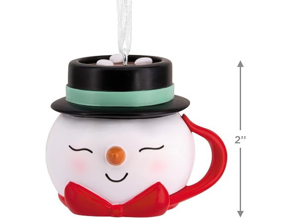 Hallmark Christmas Ornament, Snowman Mug - Gallery 4