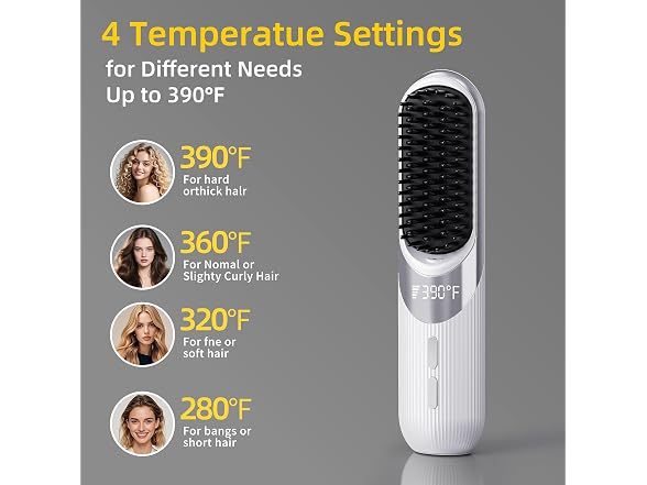 Cordless 2-in-1 Hair Styling Brush