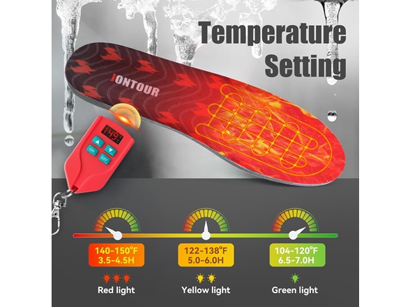 Jontour Rechargeable Heated Insoles Unisex