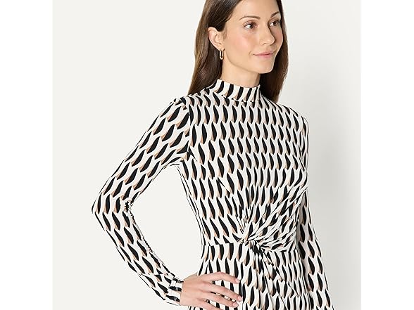 Amazon Essentials Women Fit & Flare LS Short Maxi Dress