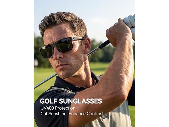QALLY CON-116 Polarized Sunglasses for Men, UV