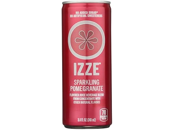 IZZE sparkling Juice, Pomegranate, 8.4 oz can