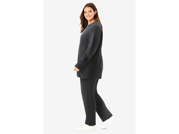 Woman Within Women (L) Fleece Sweatshirt Set