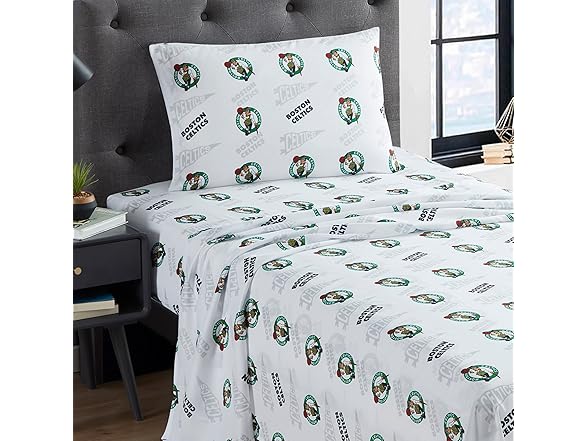 Boston Celtics NBA Licensed Twin Sheet Set