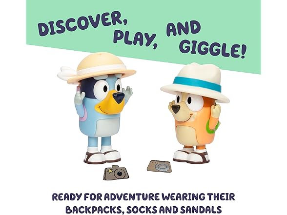 BLUEY 2pk Holiday Toy Figurines