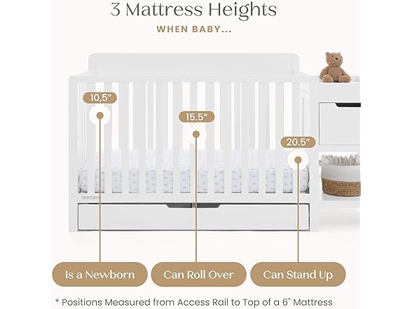 Delta Children Maya 5-in-1 Convertible Crib
