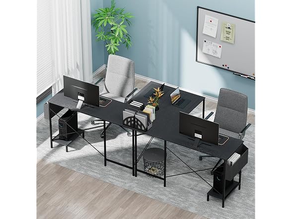 Simple Deluxe L Shaped Desk Gaming Computer