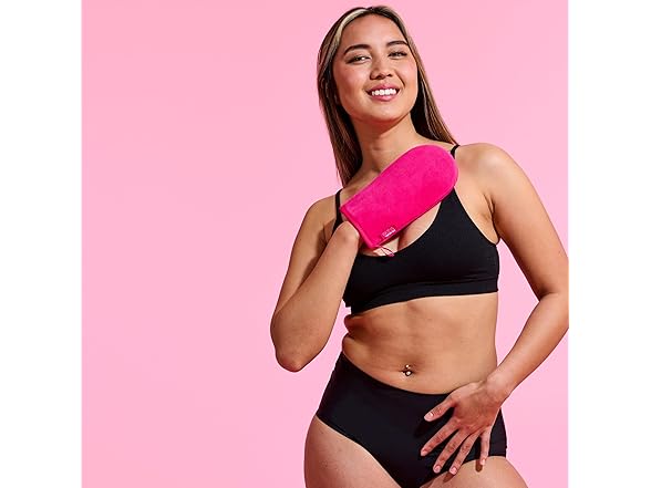 Skinny Tan Pink Velvet Tanning Mitt