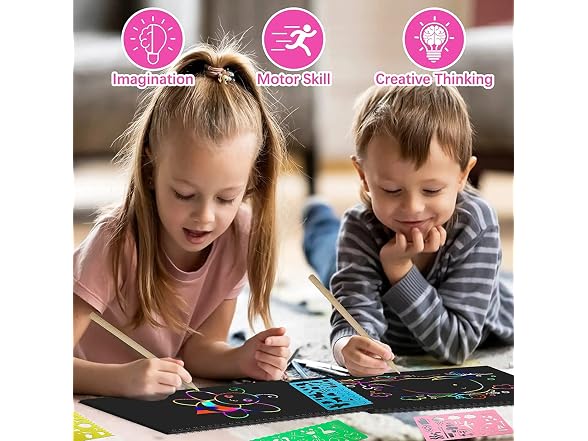 Smasiagon Scratch Paper Art Set