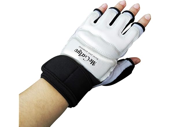 Kickboxing Gloves for Women Kids Men (White XL)