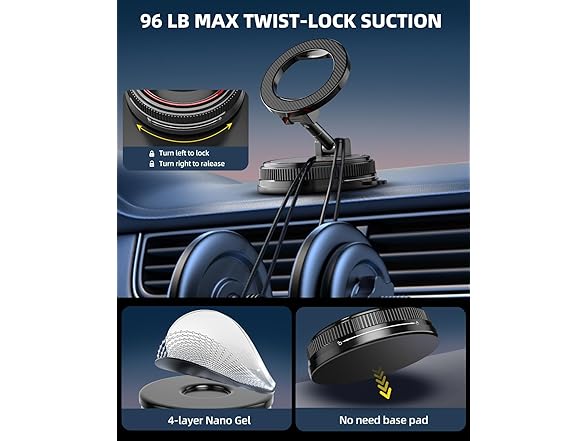 NotiXas 360° Magnetic Phone Holder | MagSafe