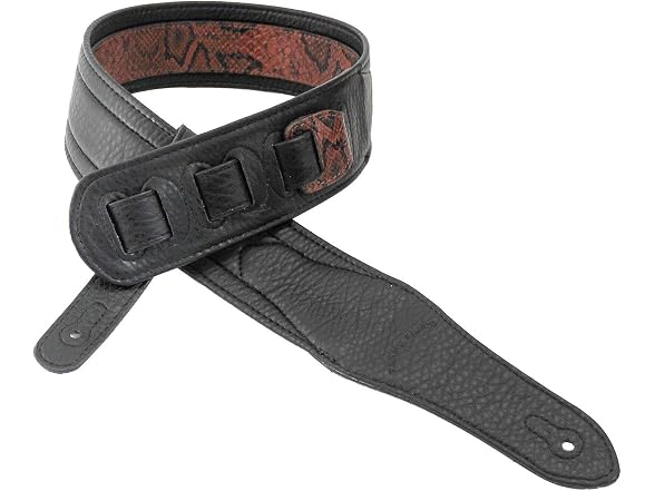 Walker & Williams Copperhead Pattern Padded Guitar Strap
