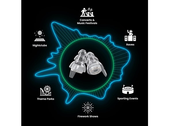 Eargasm High Fidelity Earplugs, Transparent