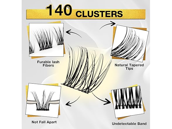 140PCS Lash Cluster Pro Kit